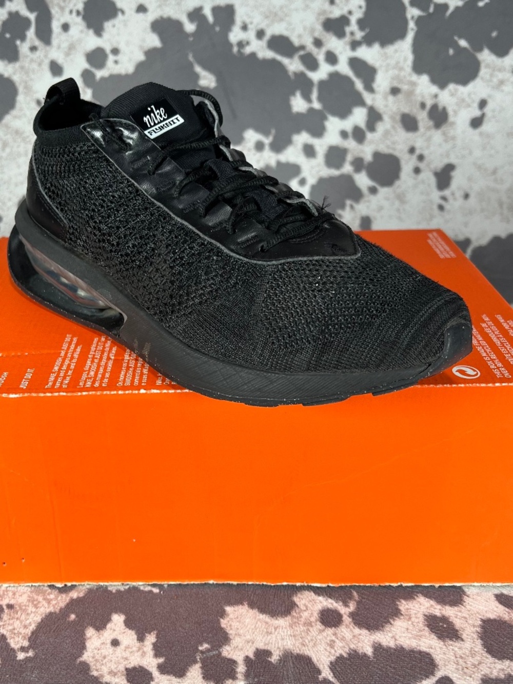 NIKE AIR MAX FLYKNIT RACER TRIPLE BLACK